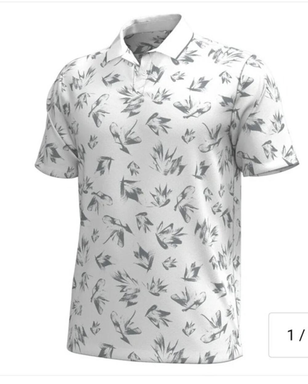 Under Armour Iso Chill Golf Polo White EUC Performance Athleisure Classic